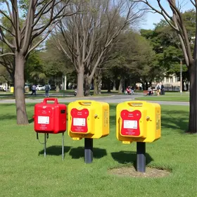 Prefeita Emília entrega desfibriladores no Parque da Sementeira e reforça ações de prevenção à saúde desfibriladores