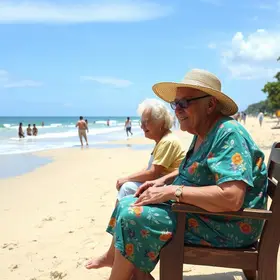 Prefeitura leva idosos da Casa Lar Nalde Barbosa para tarde de lazer na Orla de Atalaia