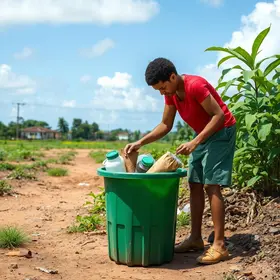 Prefeitura de Aracaju realiza ação de educação ambiental e orienta moradores sobre novo ponto de descarte no Marivan descarte adequado